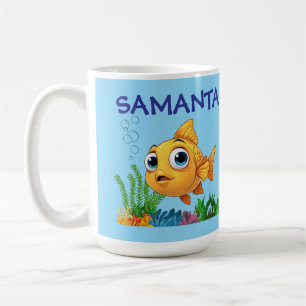 De Café Caneca Clássica Peixe Pequeno Personalizada