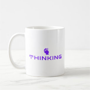 De Café CANECA CLÁSSICA PENSATIVA Declaração Minimalista