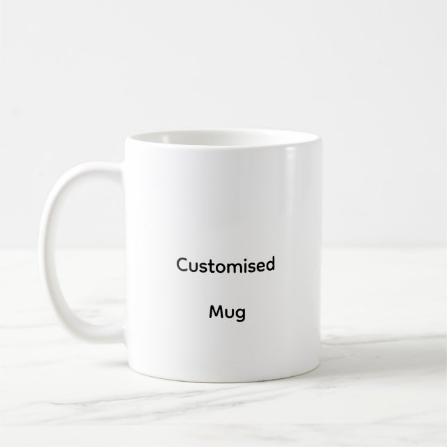 De Café Caneca Clássica Personalizada, 11 oz  (Esquerda)