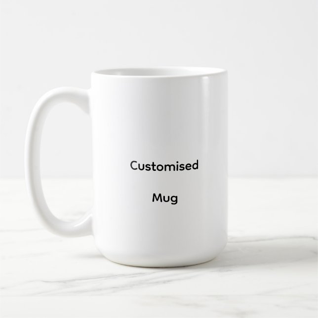 De Café Caneca Clássica Personalizada, 450 ml (Esquerda)
