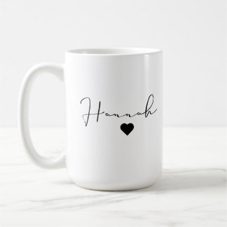 De Café Caneca clássica personalizada, nome personalizado,