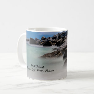 De Café Caneca Clássica Shell Island Rochas e Ondas