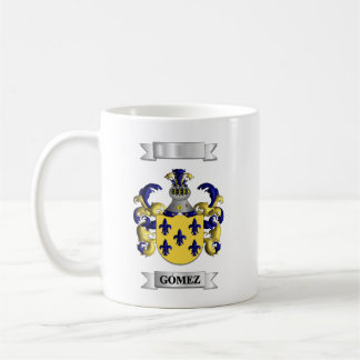 De Café Caneca Clássica Sobrenome Gomez e Escudo