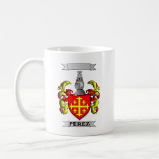 De Café Caneca Clássica Sobrenome Perez e Escudo