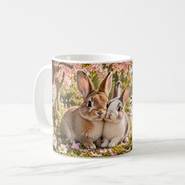 De Café Caneca Coelho Feliz Para Sempre (Frente Esquerda)