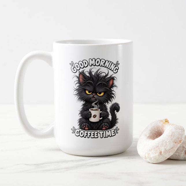 De Café Caneca Coffee Kitty 15oz (Com Donut)