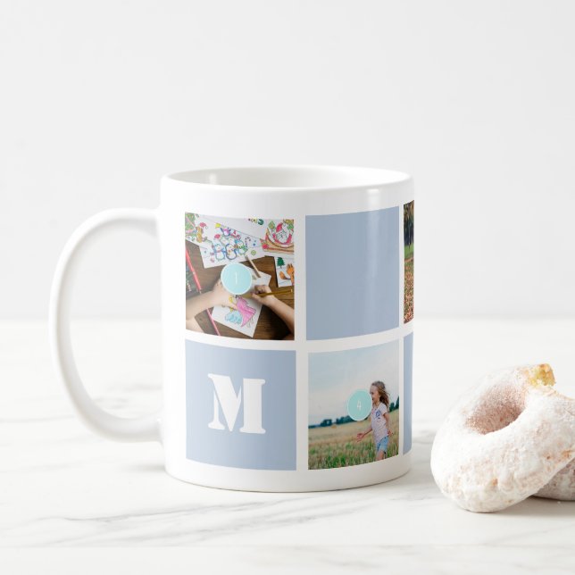 De Café Caneca Colagem 10 Fotos Dia das Mães Mãe (Com Donut)