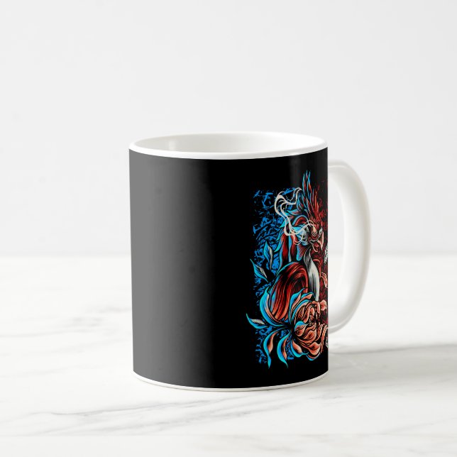 De Café Caneca colorida (Frente Esquerda)