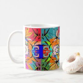 De Café Caneca colorida da felicidade