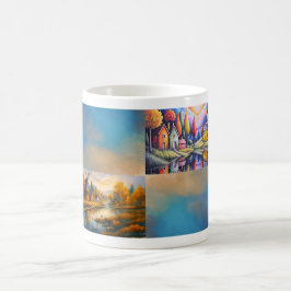 De Café Caneca Colorida da Vila