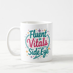 De Café Caneca Colorida Fluente em Sinais Vitais e Olhar d