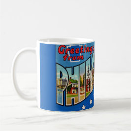 De Café Caneca Colorida Vintage da Filadélfia