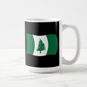 De Café Caneca com a bandeira da Ilha Norfolk