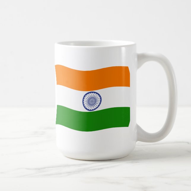 De Café Caneca com a Bandeira da Índia (Direita)