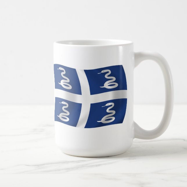 De Café Caneca com a Bandeira da Martinica (Direita)