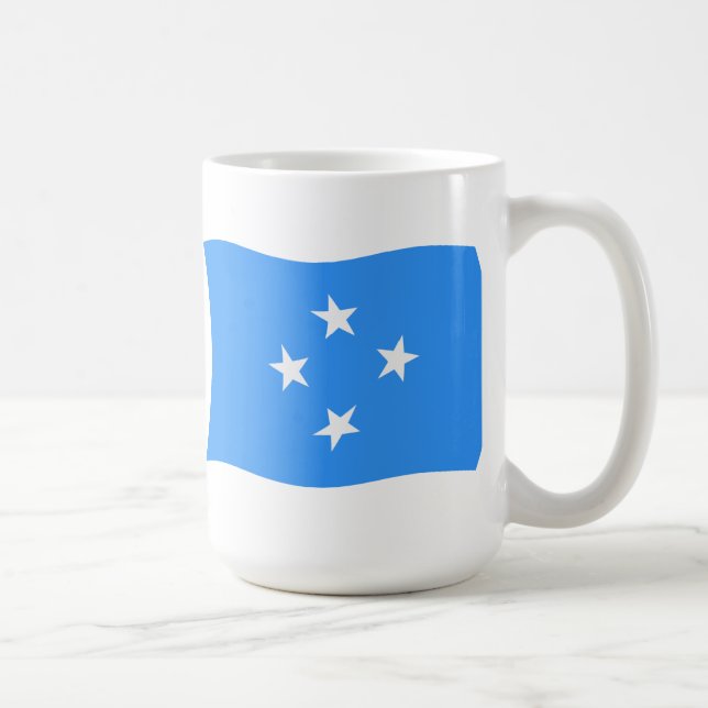 De Café Caneca com a Bandeira da Micronésia (Direita)