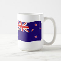 Caneca com a Bandeira da Nova Zelândia