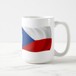 De Café Caneca com a Bandeira da República Tcheca