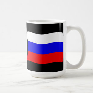 De Café Caneca com a Bandeira da Rússia