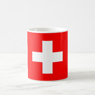De Café Caneca com a bandeira da suiça