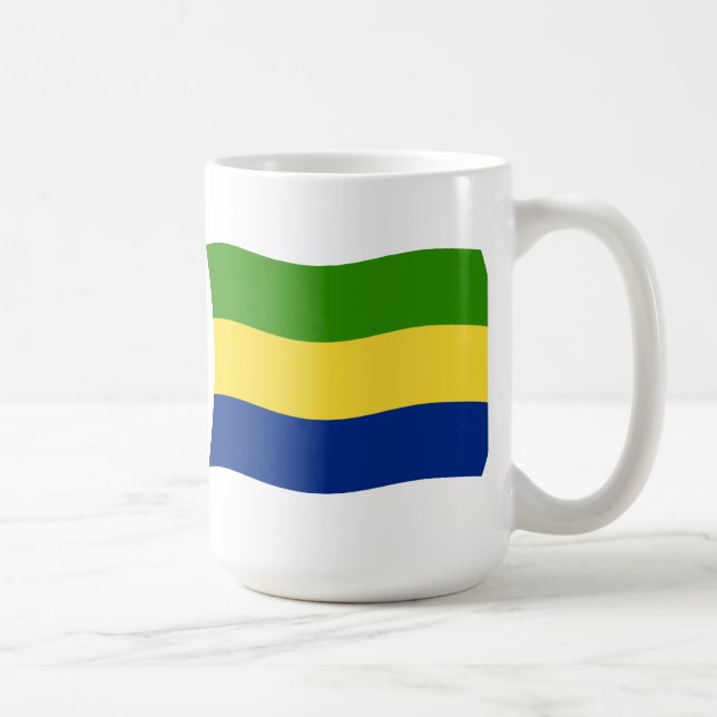 De Café Caneca com a Bandeira do Gabão (Direita)