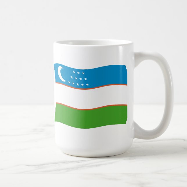 De Café Caneca com a Bandeira do Uzbequistão (Direita)