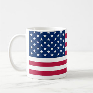 De Café Caneca com a bandeira dos EUA
