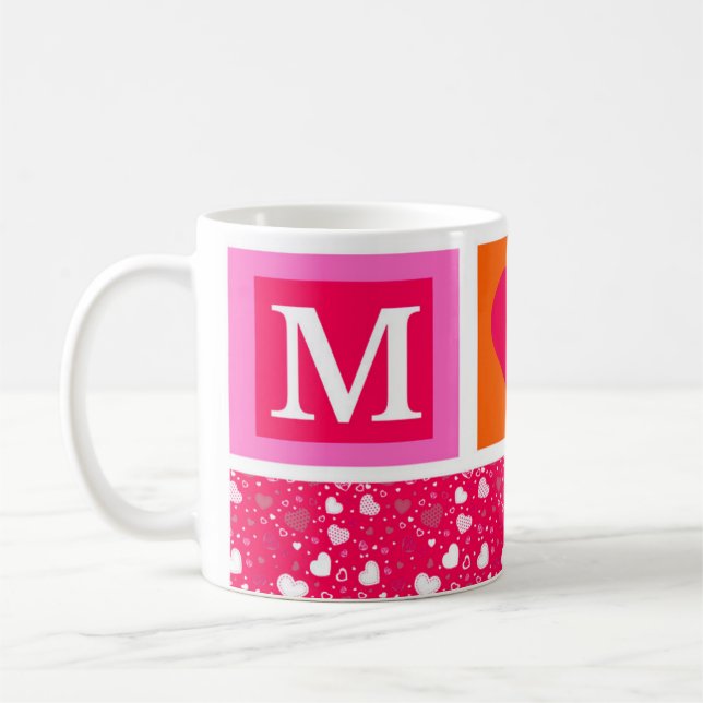 De Café caneca com a letra m (Esquerda)