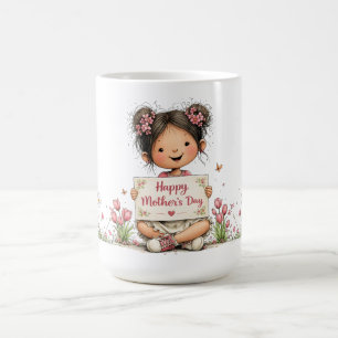 De Café Caneca com Arte Infantil para o Dia das Mães