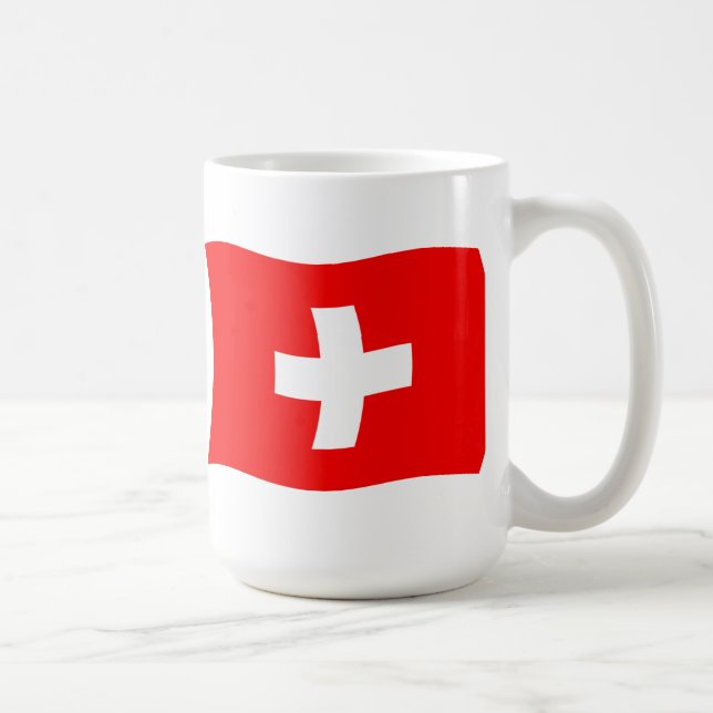De Café Caneca com Bandeira da Suíça (Direita)