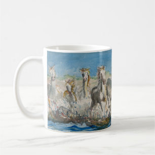De Café Caneca com Cavalos Selvagens