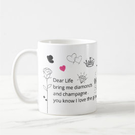De Café Caneca com Citação Glam Divertida
