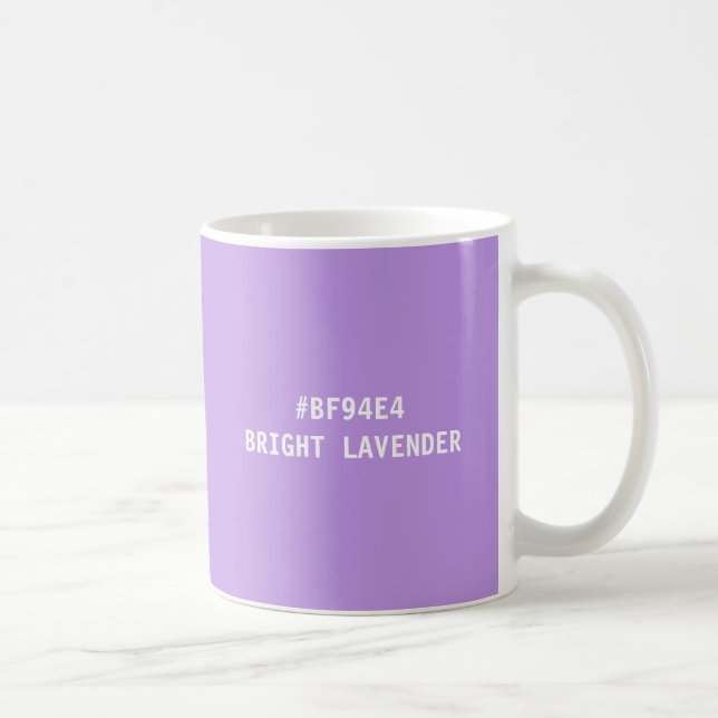 De Café Caneca com Código Hexadecimal da Cor Lavanda Brilh (Direita)