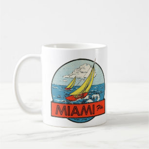 De Café Caneca com Decal Vintage Miami FL