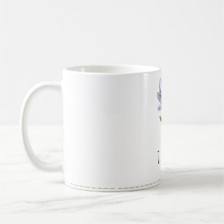 De Café Caneca com design floral em estilo aquarela