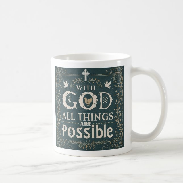 De Café Caneca Com Deus Todas as Coisas São Possíveis (Direita)