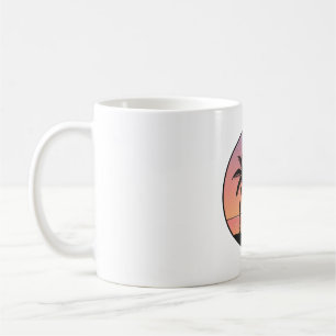 De Café Caneca com Emblema da Praia do Pôr do Sol