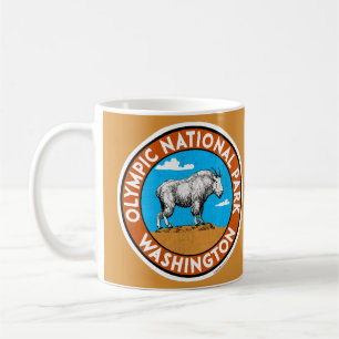 De Café Caneca com Emblema do Parque Nacional Olímpico