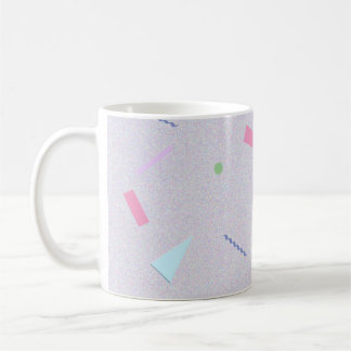 De Café Caneca com Estampa Geo Roxo Claro dos Anos 80