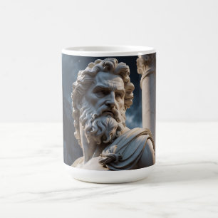 De Café Caneca com Estátua do Deus Grego - Caneca com Bust