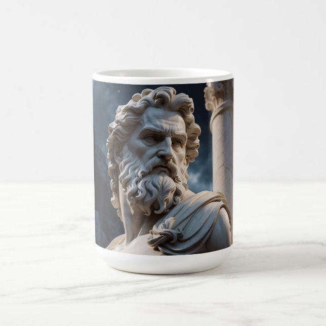 De Café Caneca com Estátua do Deus Grego - Caneca com Bust (Centro)