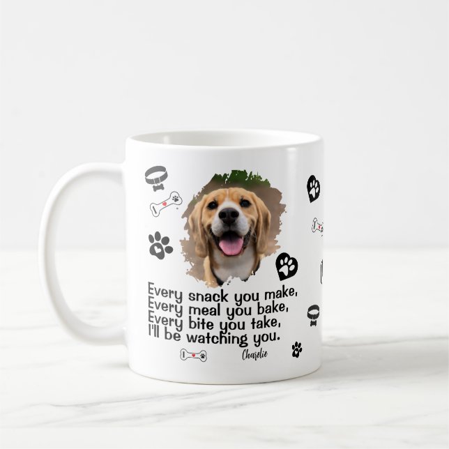 De Café Caneca com Foto da Cara do Cachorro Personalizada  (Esquerda)
