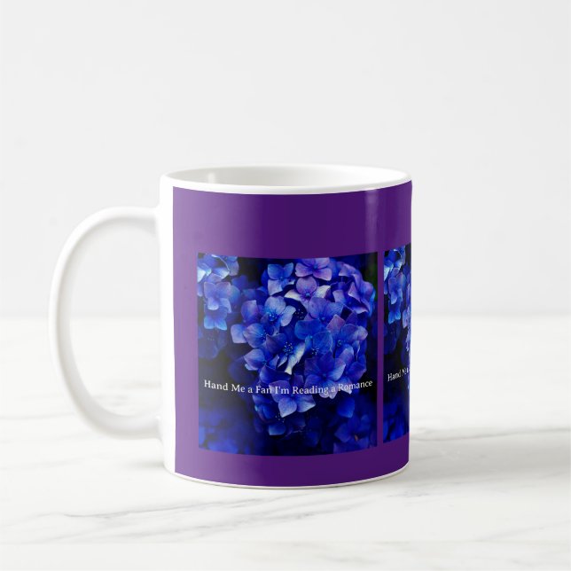 De Café Caneca com Hortênsias Roxas Me passe um leque   (Esquerda)
