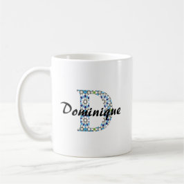 De Café Caneca com Letra D Geométrica Z-7