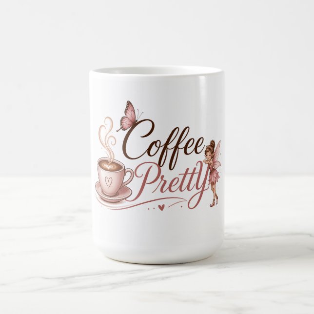 De Café caneca com logo Coffee Pretty (Centro)