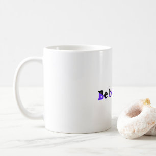 De Café Caneca com Logotipo B Preto Roxo Seja Bonita