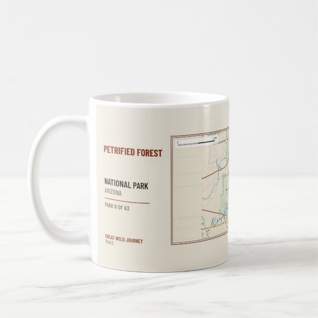 De Café Caneca com Mapa do Trilho do Parque Nacional da Fl (Esquerda)