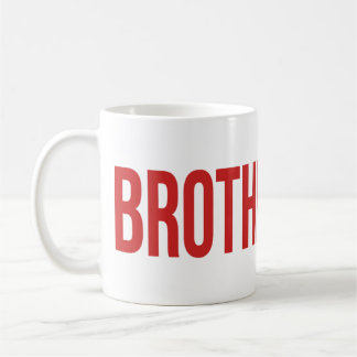De Café Caneca com Marca BROTHERHOOD Vermelha