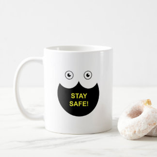 De Café Caneca com mensagem Fique Seguro