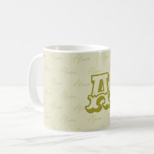 De Café Caneca com Monograma Personalizado com seu Nome e